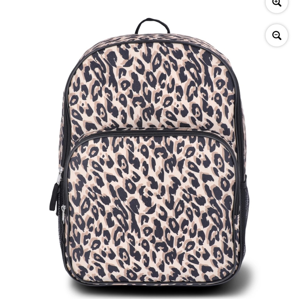 Girl’s Women’s 17” Leopard Print Animal Print Backpack